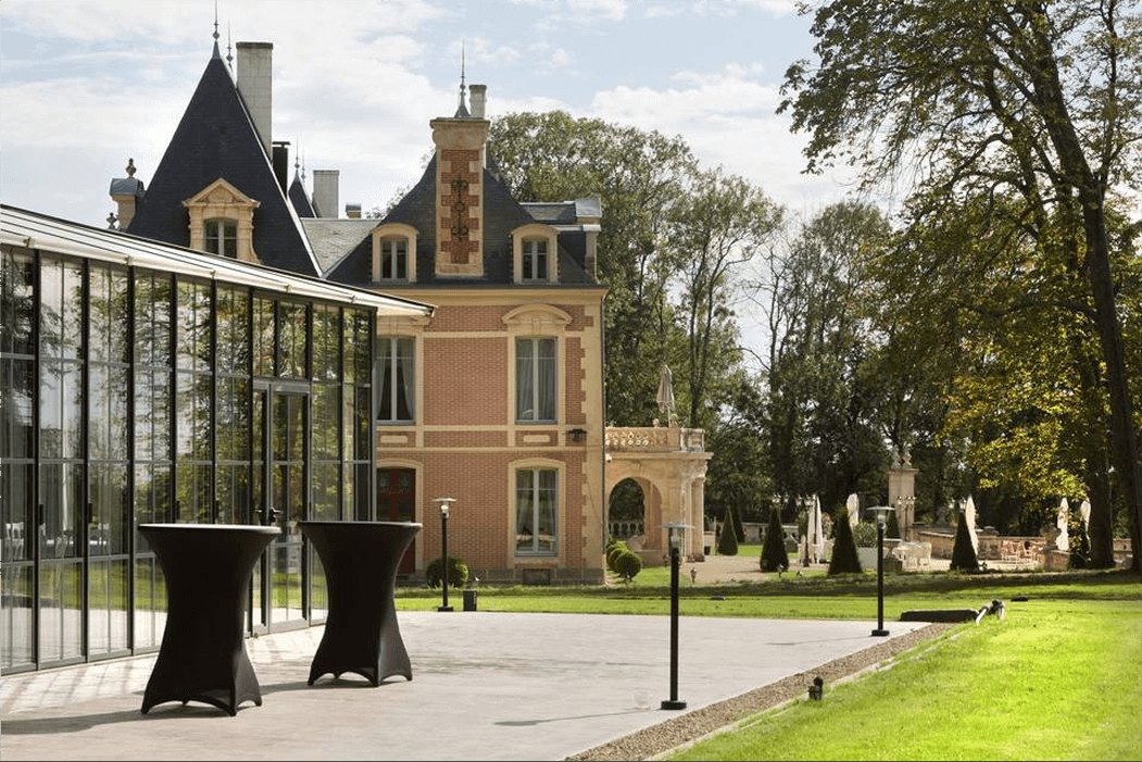 Le château vu depuis l'orangerie de l'Alexandra Palace