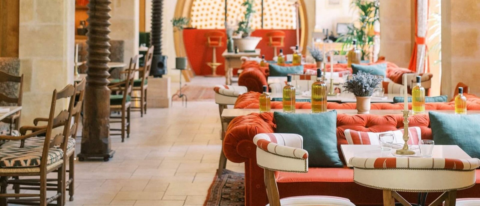 La salle voûtée de La Table d'Estoublon