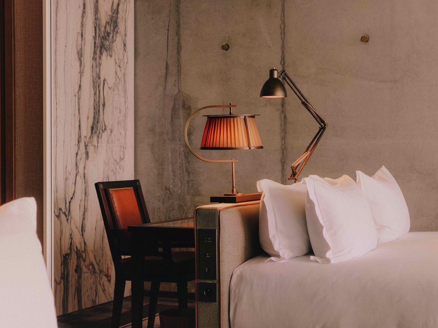 Une chambre de la Maison Heler, à Metz