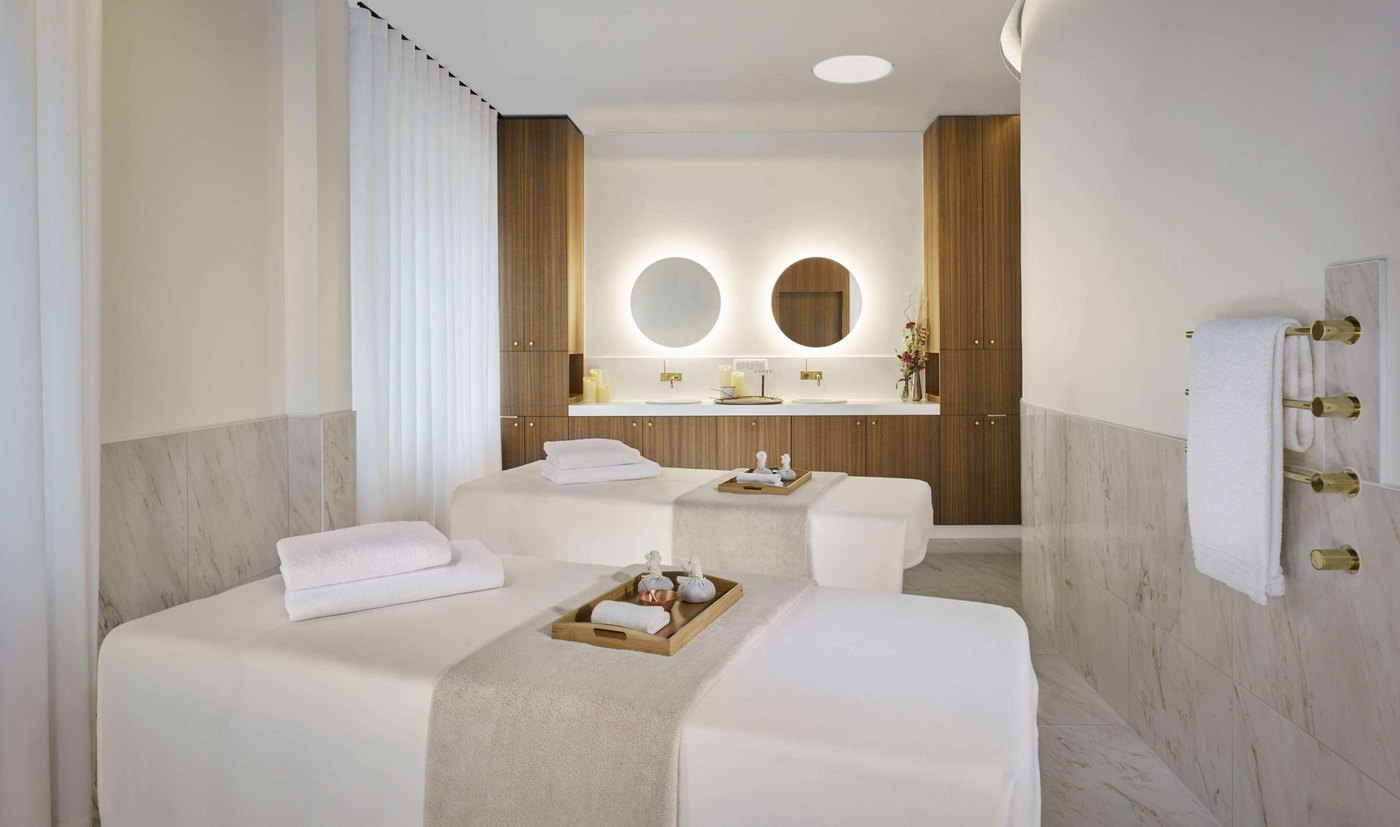 Une cabine duo du spa DeepNature de La Caserne Chanzy, à Reims